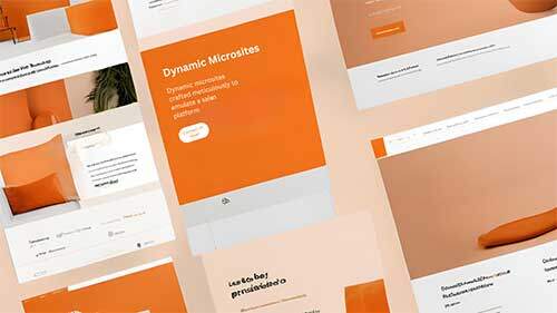 Dynamic Microsites crafted to emulate a sales platform