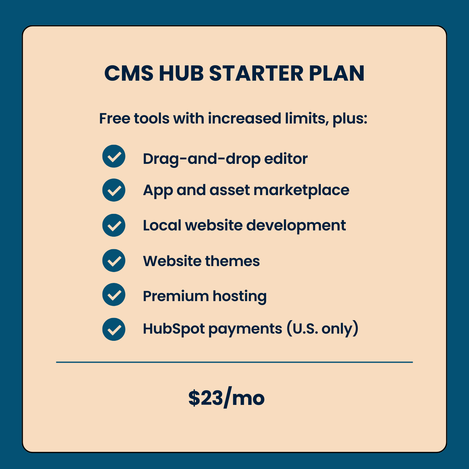 CMS Hub Starter PLAN